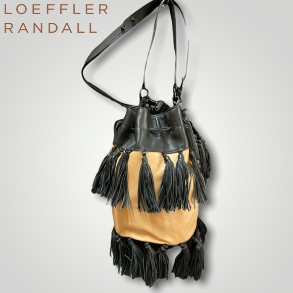 Loeffler Randall Handbags - Loeffler Randall Leather Industry Fringe Bucket Bag